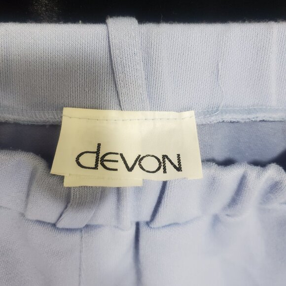 Vintage Devon IGLWU Union Made Size 10 Powder blue Polyester Midi Pencil skirt - Picture 7 of 11